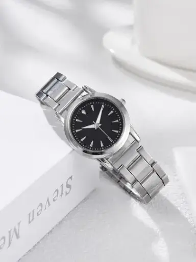 Rel-a Reloj para mujer negro-1