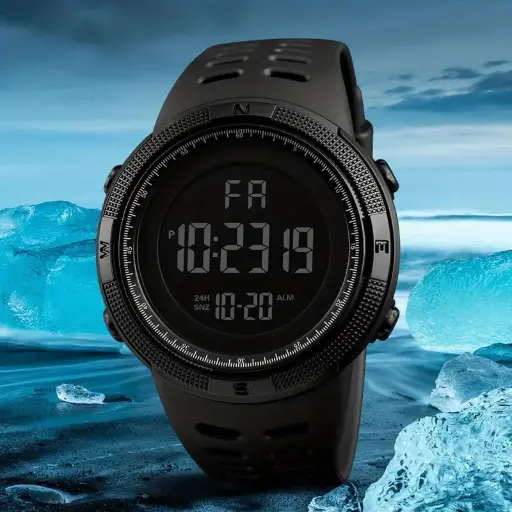 Rel-a reloj deportivo Negro-1
